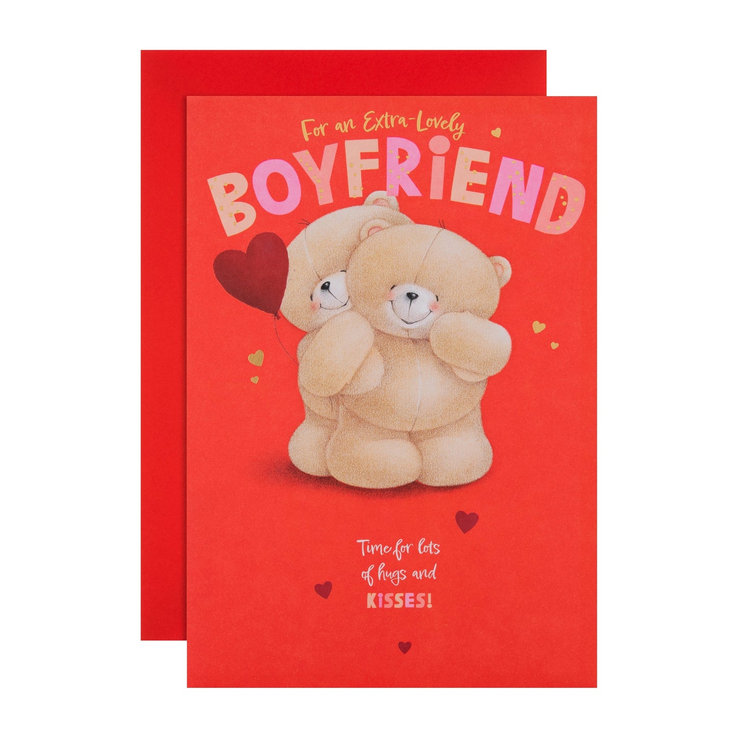 Forever Friends Bear Hug Boyfriend Valentine's Day Card