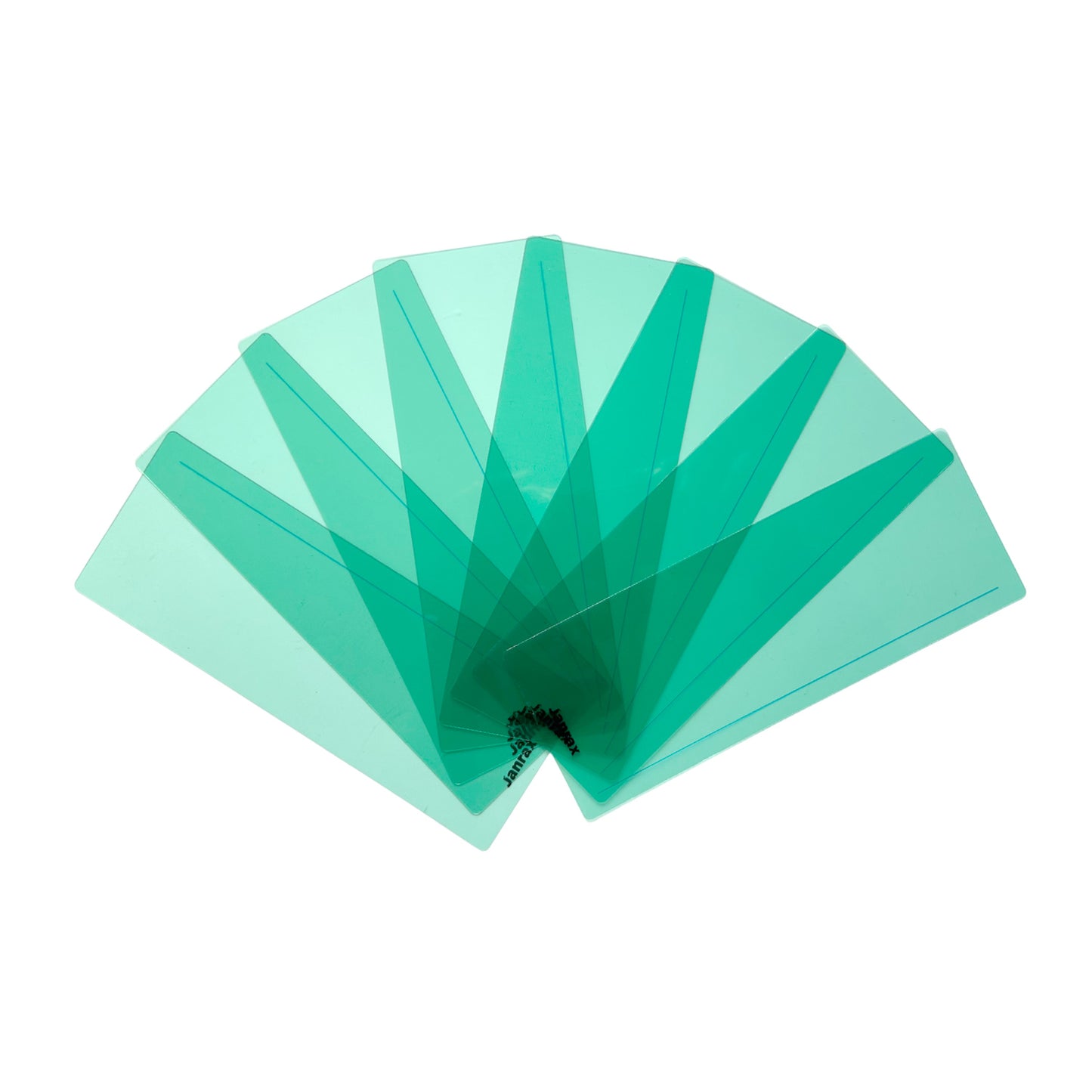 Pack of 16 Cyan 210x80mm Dyslexia Overlay Reading Strips – PET Material, Rounded Corners