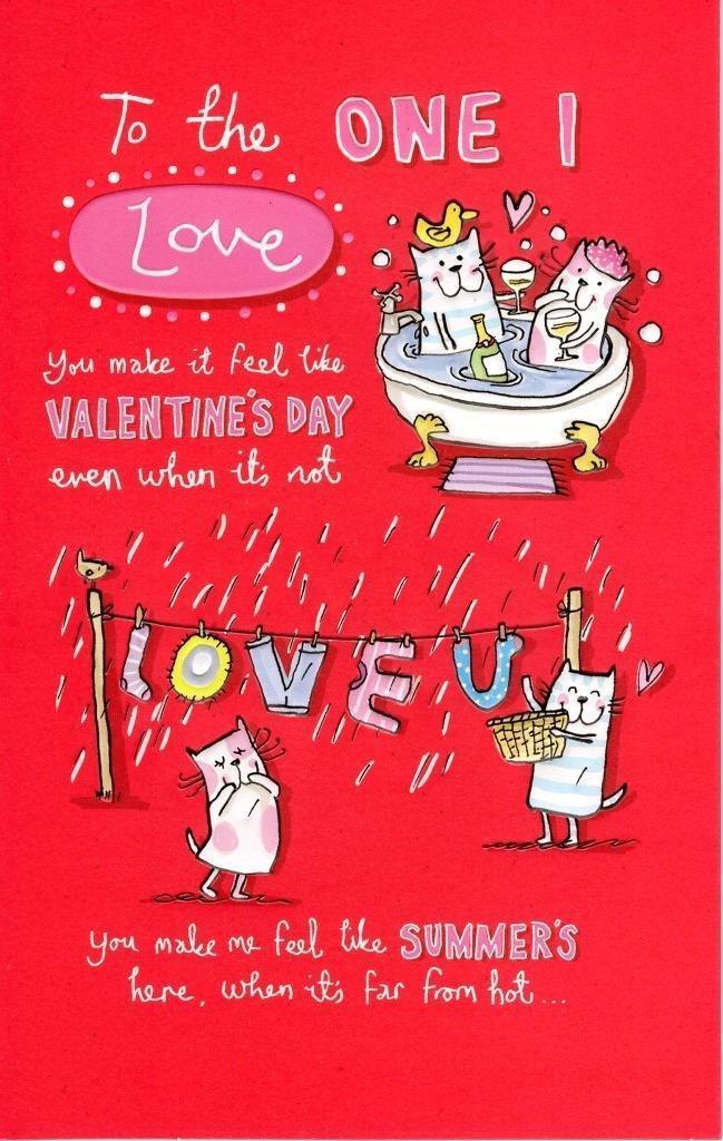 To The One I Love Naughty Valentine's Day Card