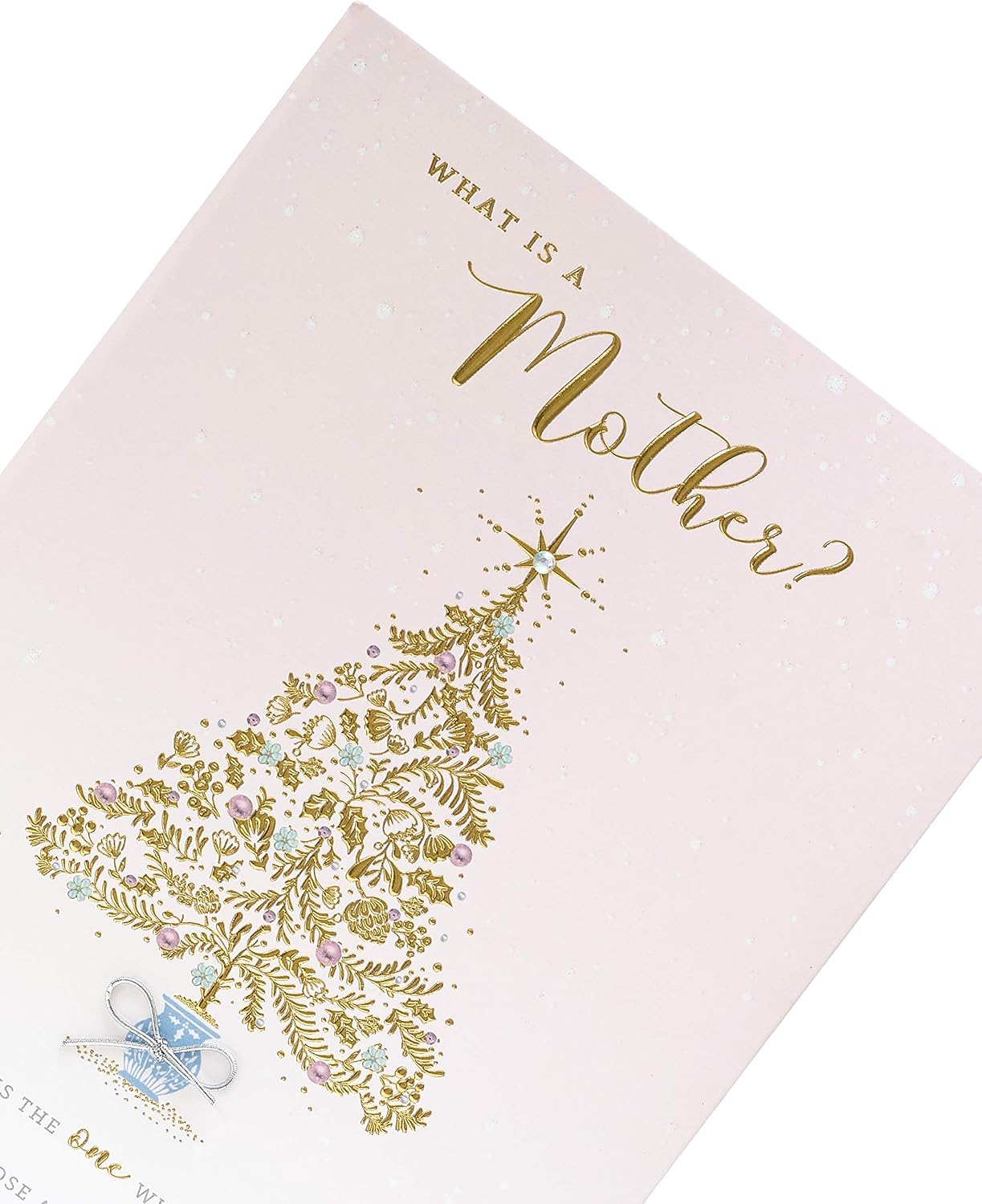 Mother Christmas Card Traditional Nice Words