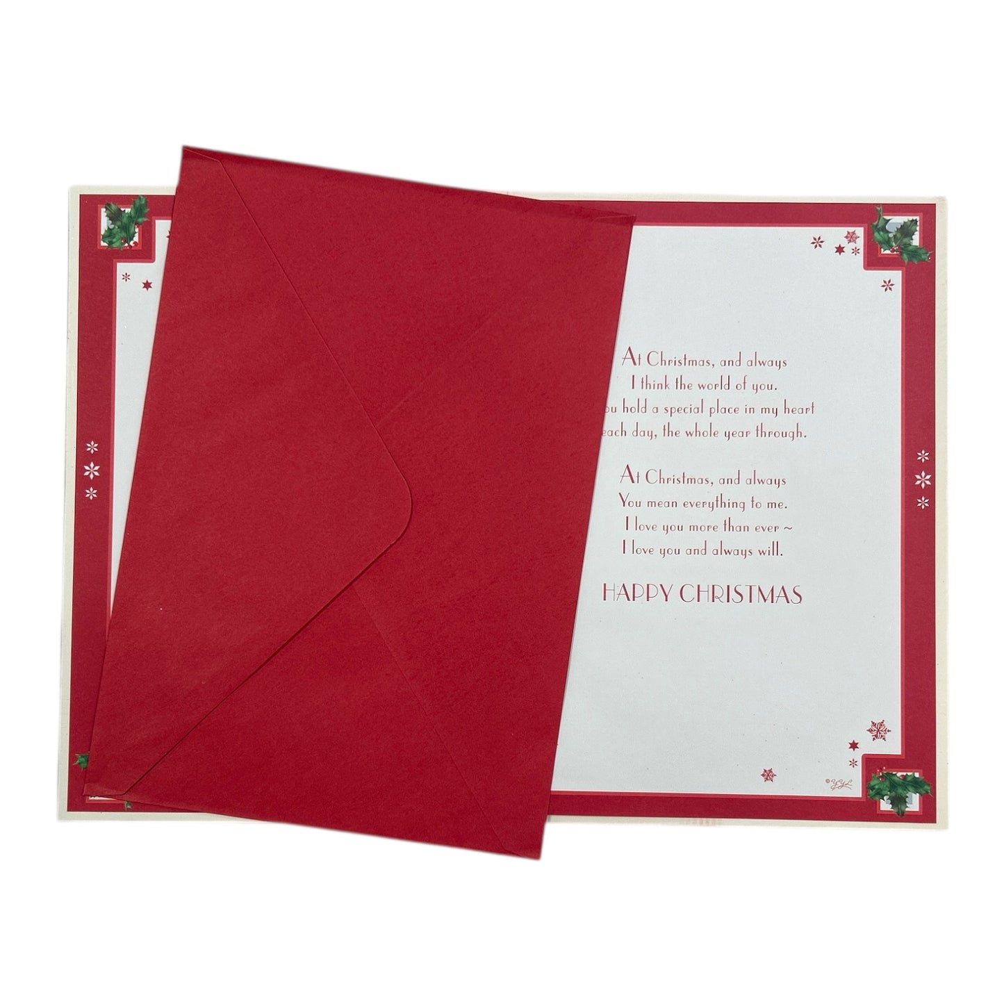 To The One I Love Lovely Couple With Snowy Scene Design Christmas Card