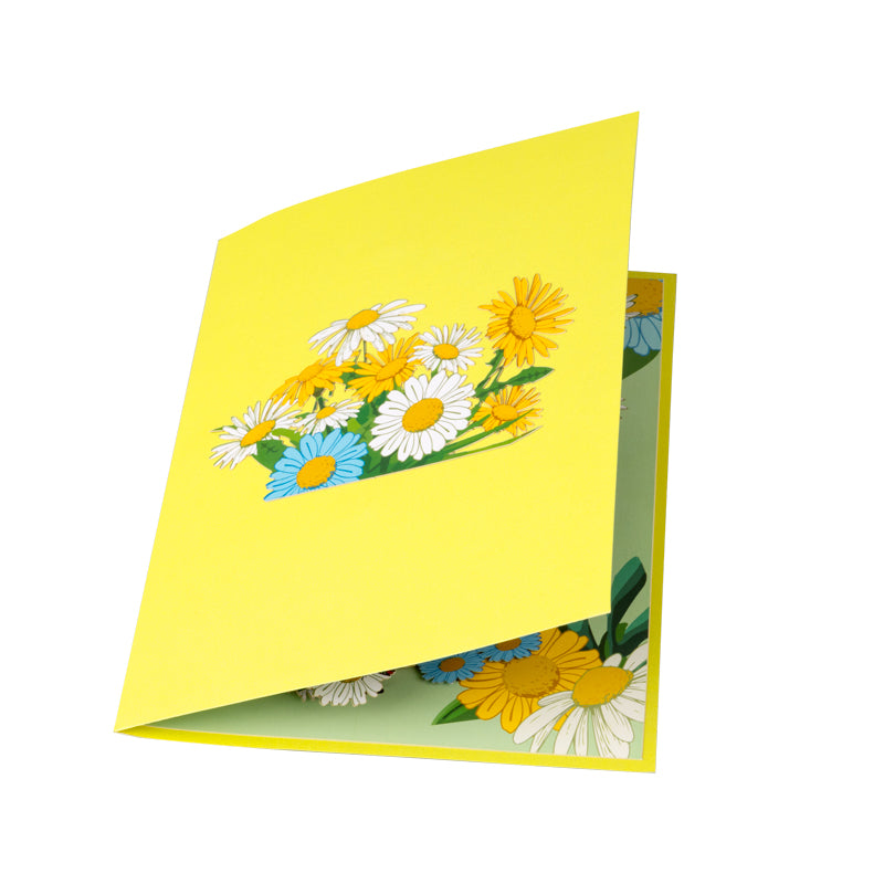 Daisy Delight 3D Floral Pop Up Greeting Card