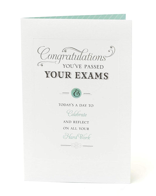 Exam Congratulations Passed Results Card