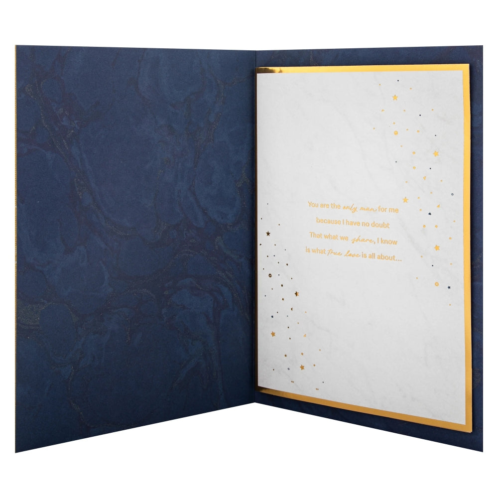 Dark Patterned Design with Star Husband Birthday Card