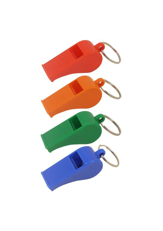 Plastic Whistle with Key Ring 5.5cm