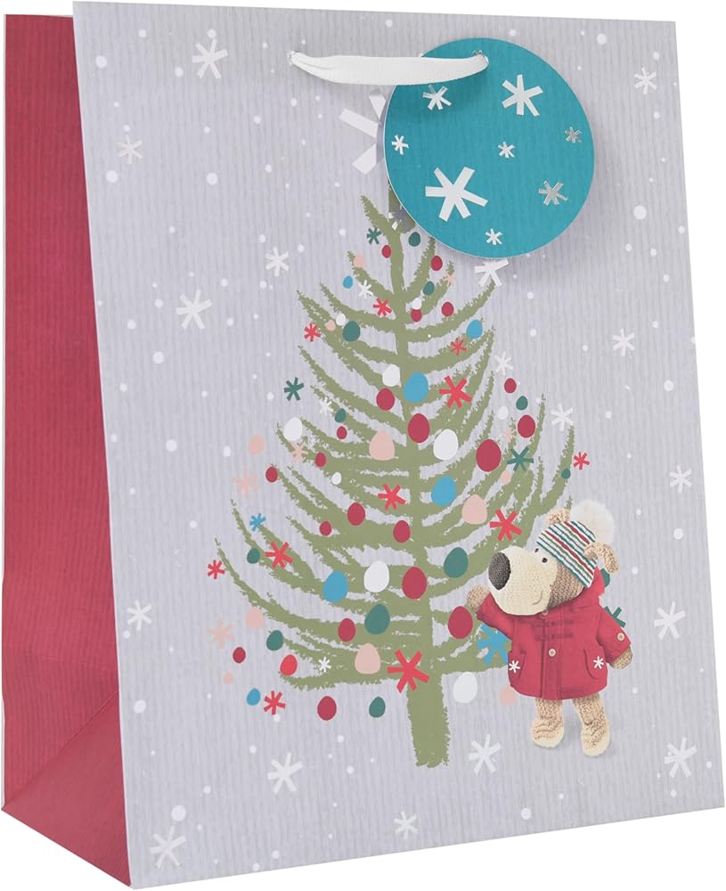 Boofle Multipack of 6 Large Gift Bags For Christmas