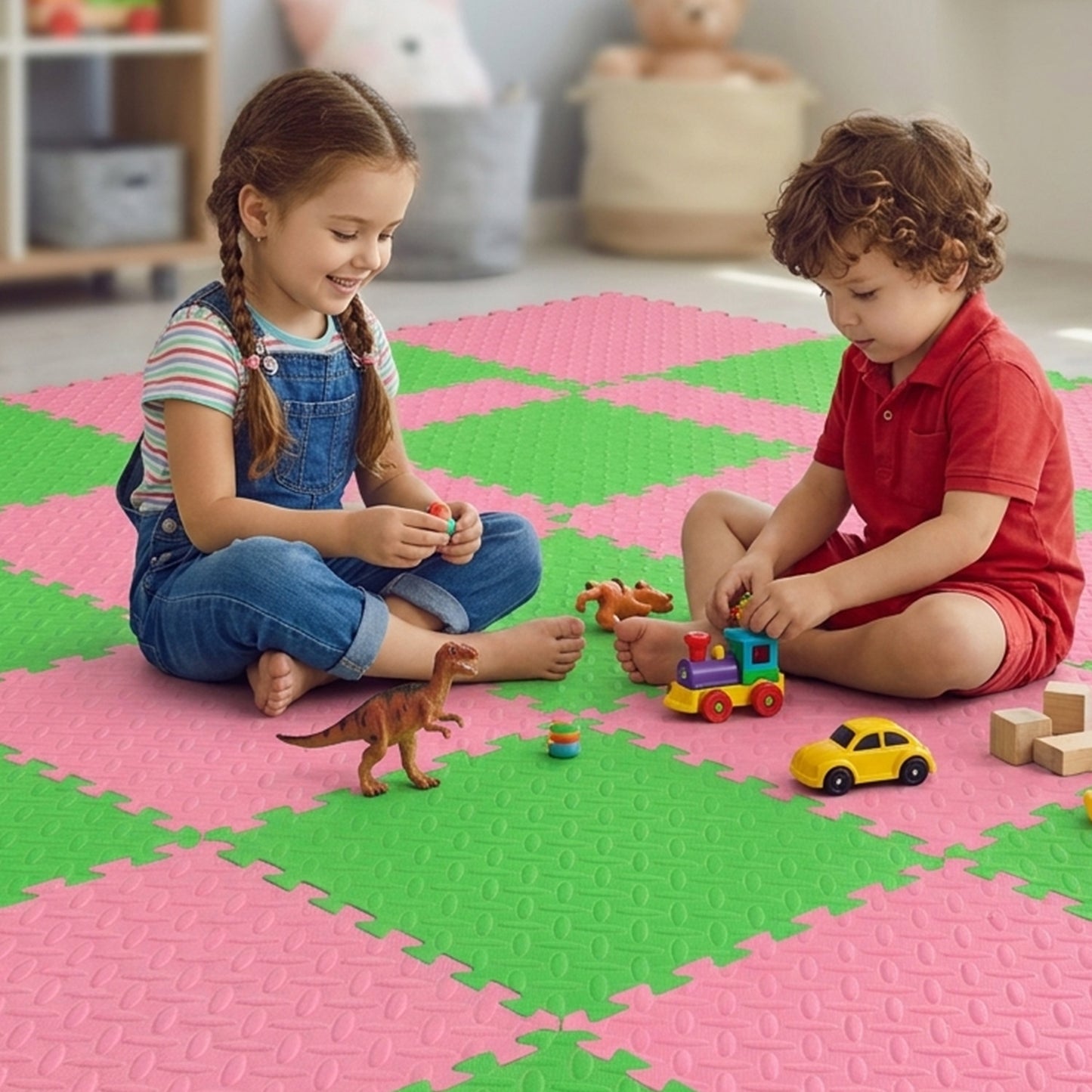 Pack of 20 30x30cm Blue Grey Coloured 1cm Thick EVA Foam Mats