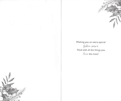 Sister & Partner Cheers Embellished Christmas Card Hand-Finished