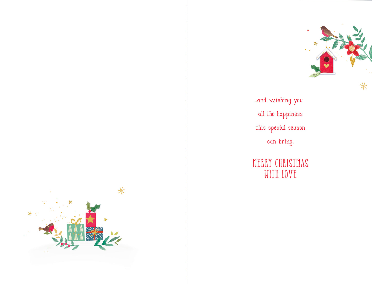 Personalised Son And Multi Caption Daughter in law, Wife, Girlfriend, Fiancee Christmas Card