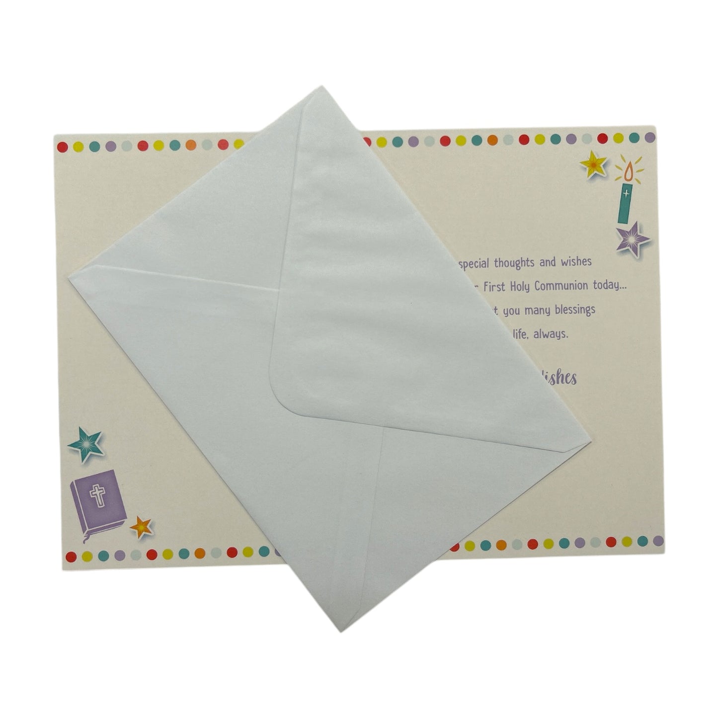 For Daughter First Holy Communion Religious Greeting Card