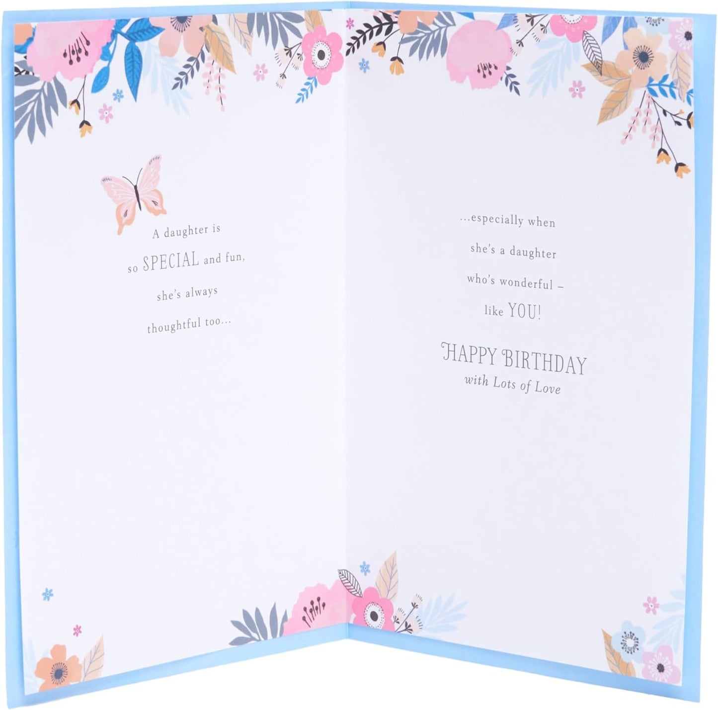 Floral Loving Design Daughter Birthday Card