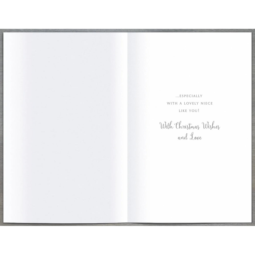 Niece Christmas Card Lovely Design with Fairy, Wand and Stars