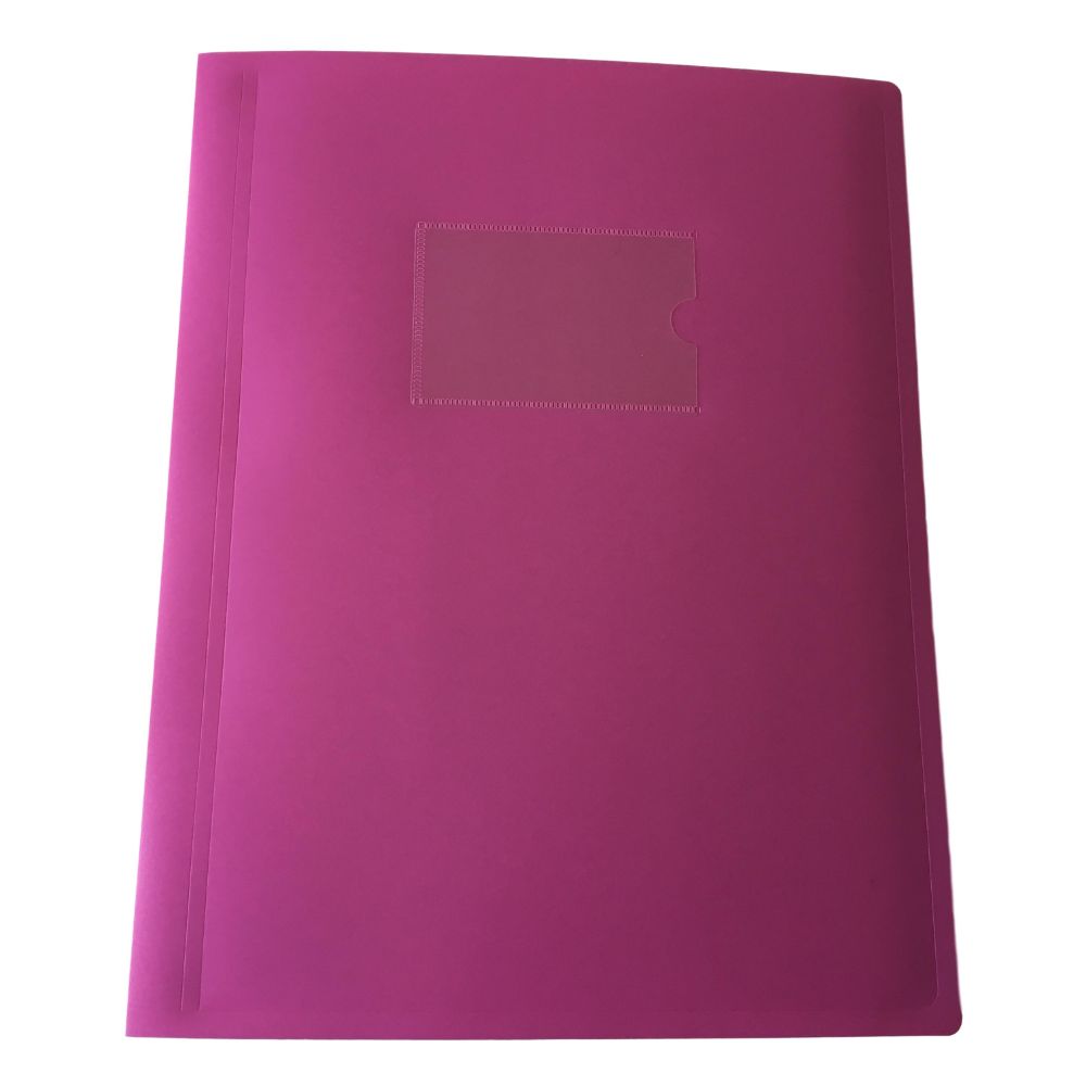 Pack of 10 A4 80 Pocket Pink Flexible Cover Display Books