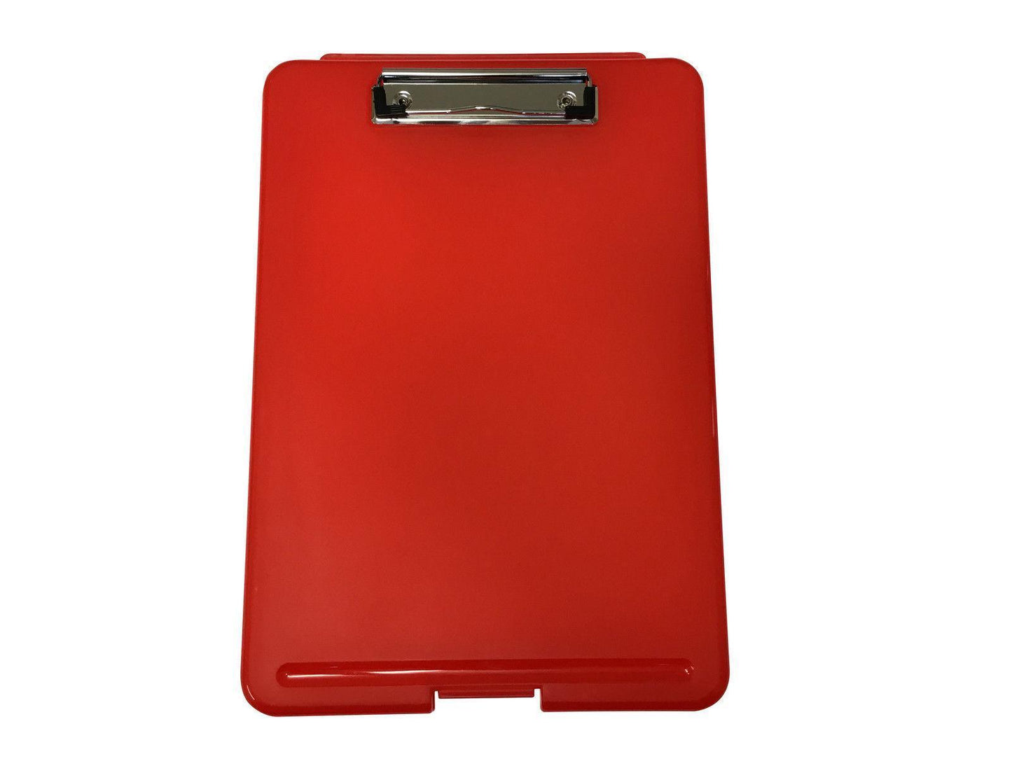 Pack of 2 A4 Red Clipboard Box Files - Storage Filing Case