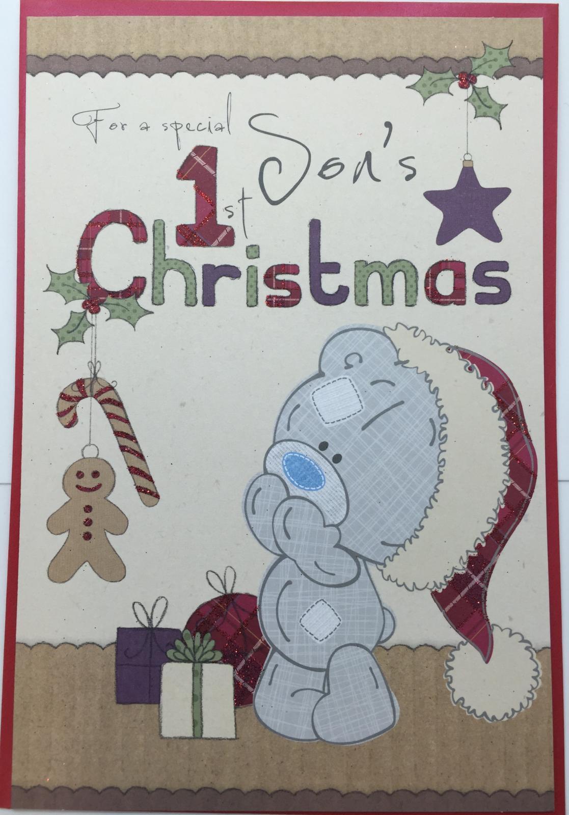 Me to You Son's 1st Christmas Greetings Card