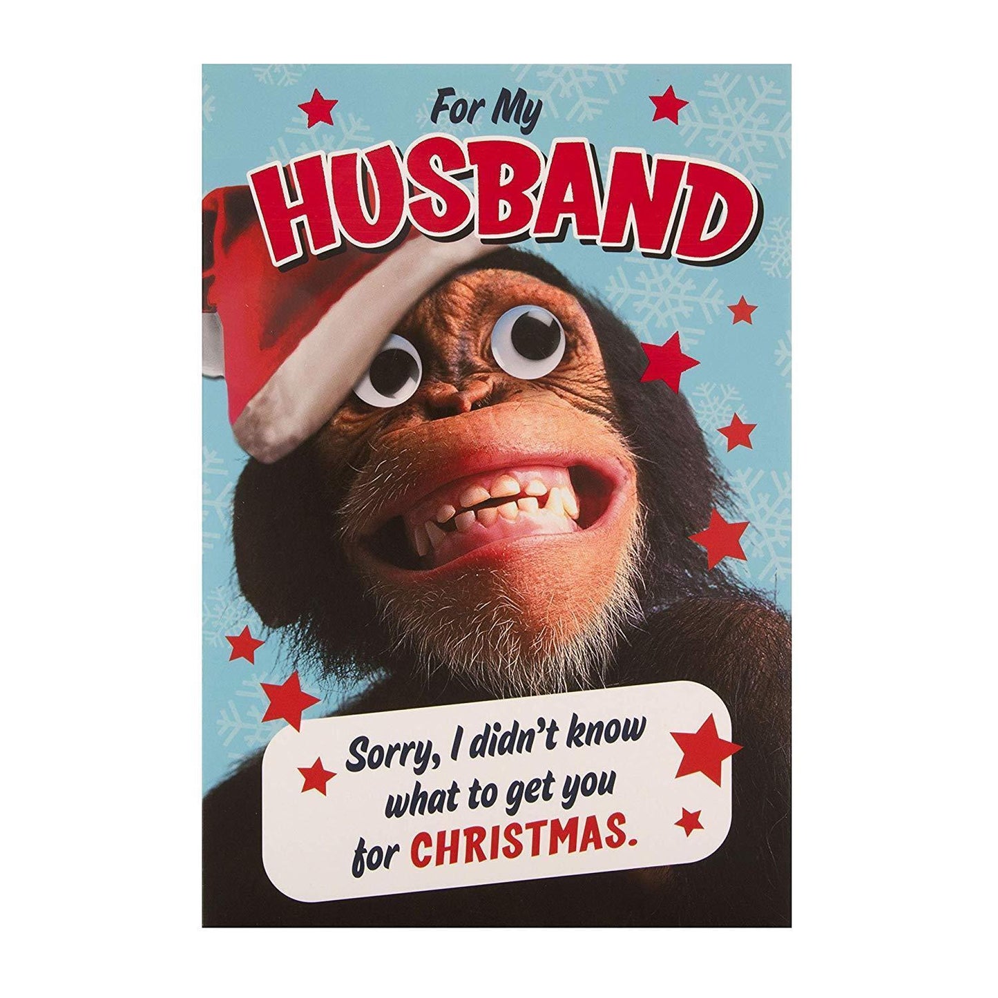 Husband Humour Christmas Card 'Me for A Wife'