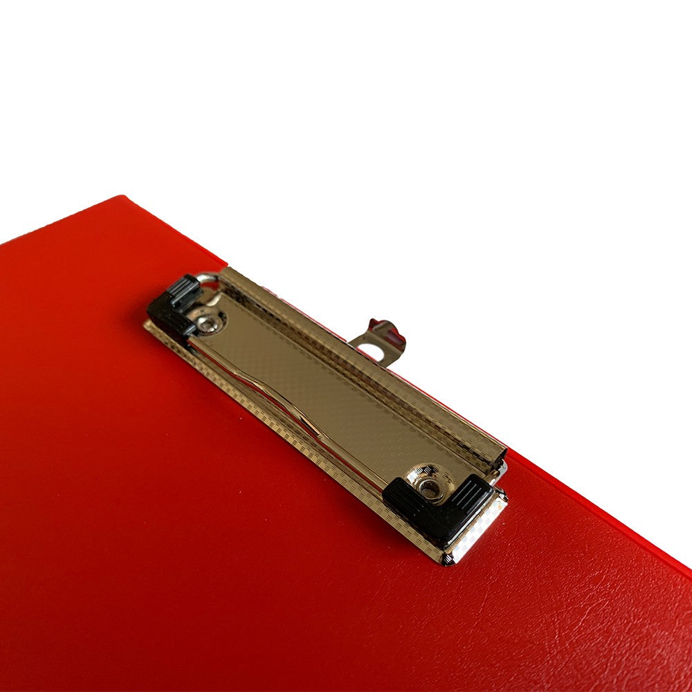 Pack of 12 Janrax A4 Red PVC Single Clipboards