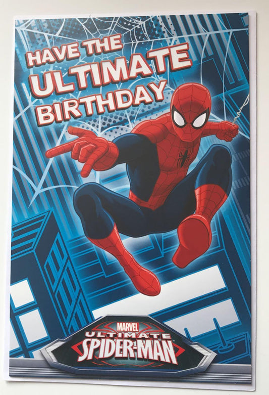 Marvel Ultimate Spiderman Have the Ultimate Birthday Card