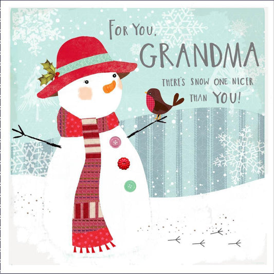 For You Grandma There's Snow One Christmas Card 