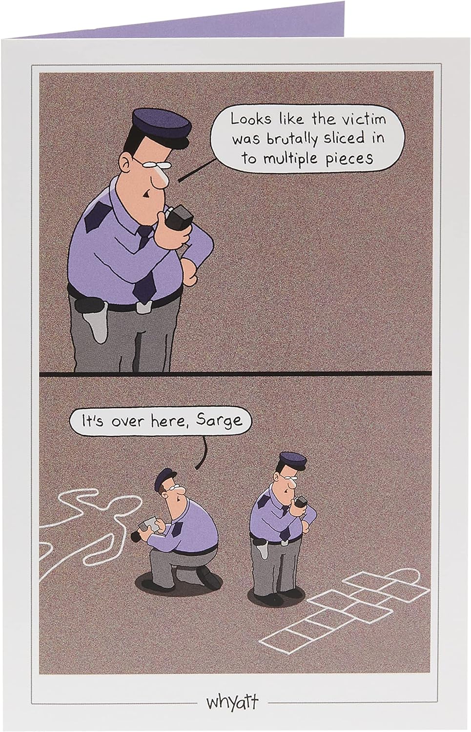 Funny Police Design Birthday Card
