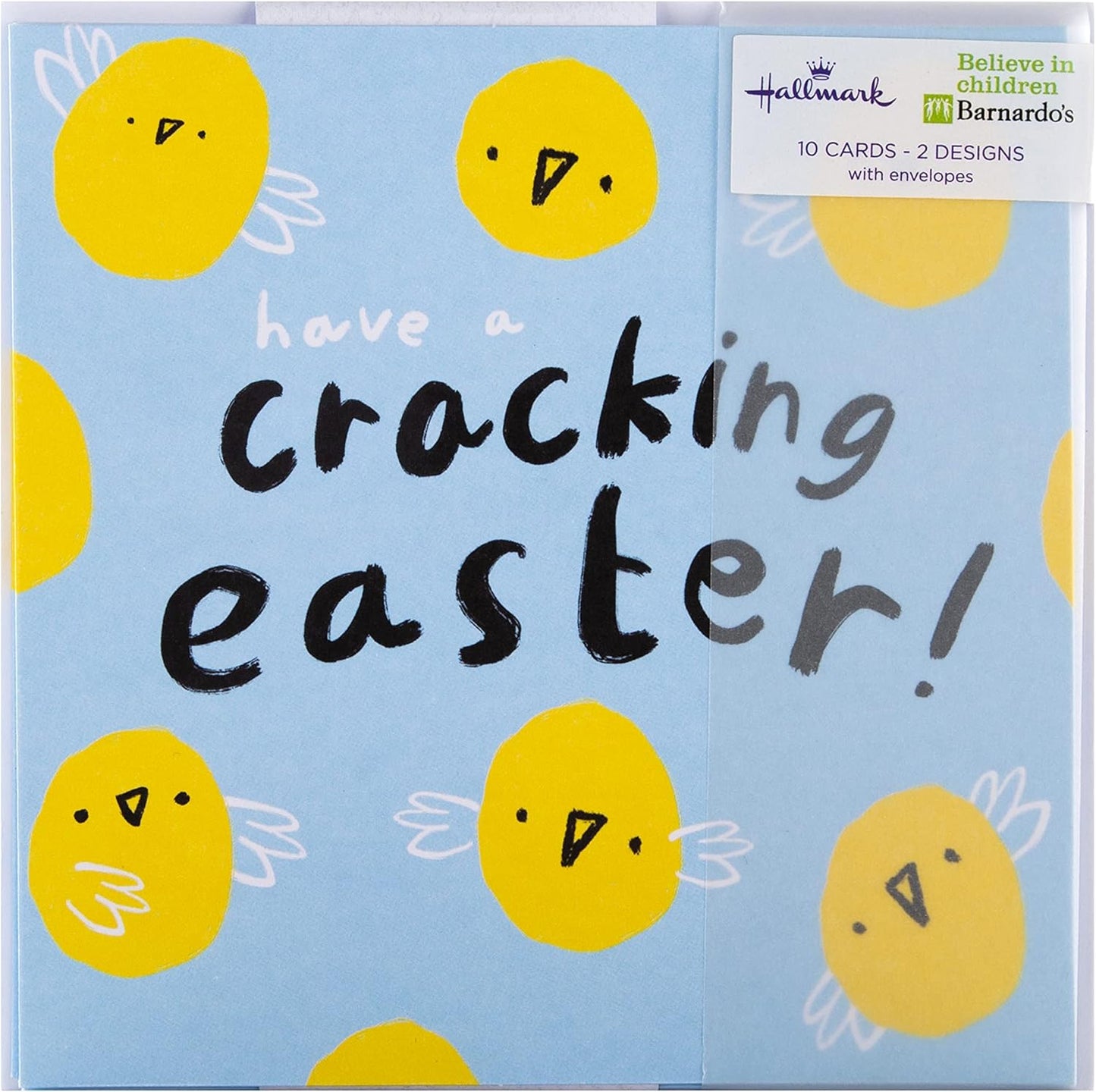 Colourful Eggs in 2 Designs Pack of 10 Charity Easter Cards