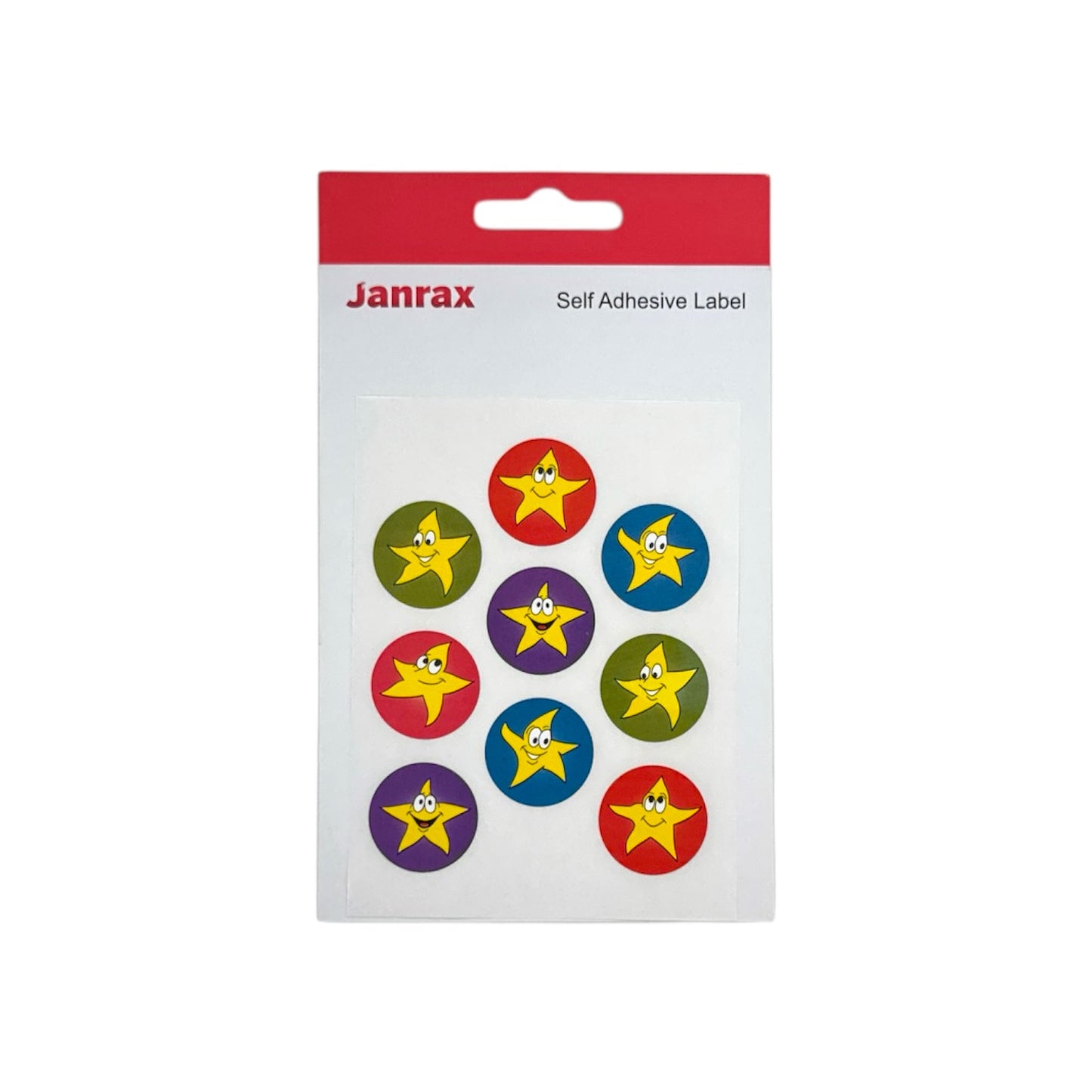 Pack of 324 Motivational Stars 24mm Round Self-Adhesive Labels