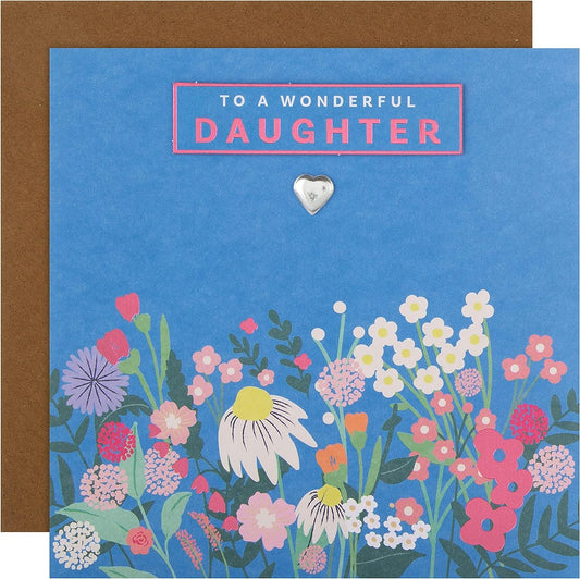 Floral Bloom Design Daughter Birthday Card