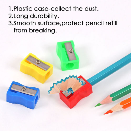 6x Pack of 24 Coloured Plastic Pencil Sharpeners