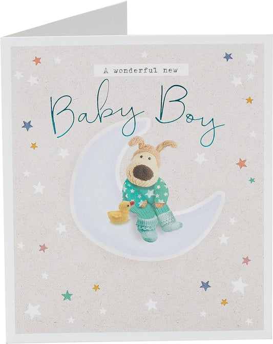 Cute Design Boofle New Baby Boy Congratulations Card