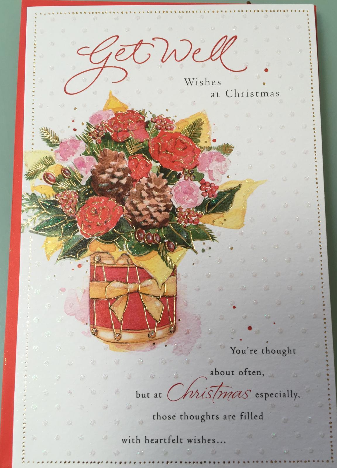 A get Well Wish at Christmas, Christmas Greetings Card