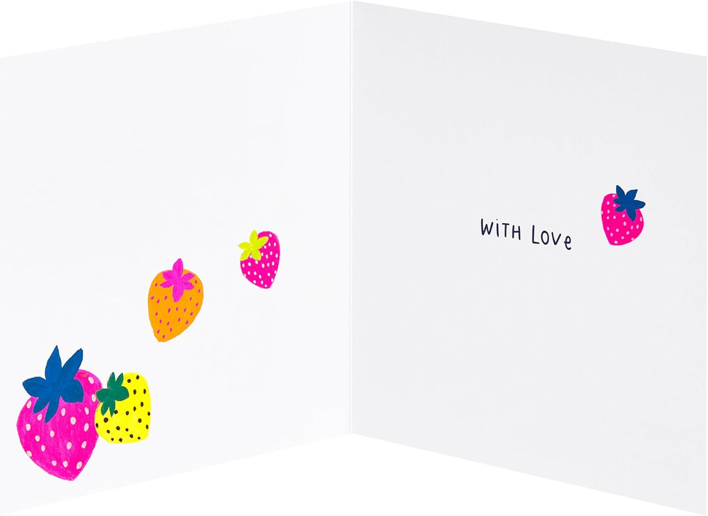Strawberries Design Birthday Card