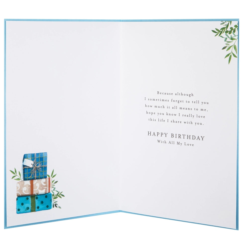 Plants & Gifts Design Husband Birthday Card