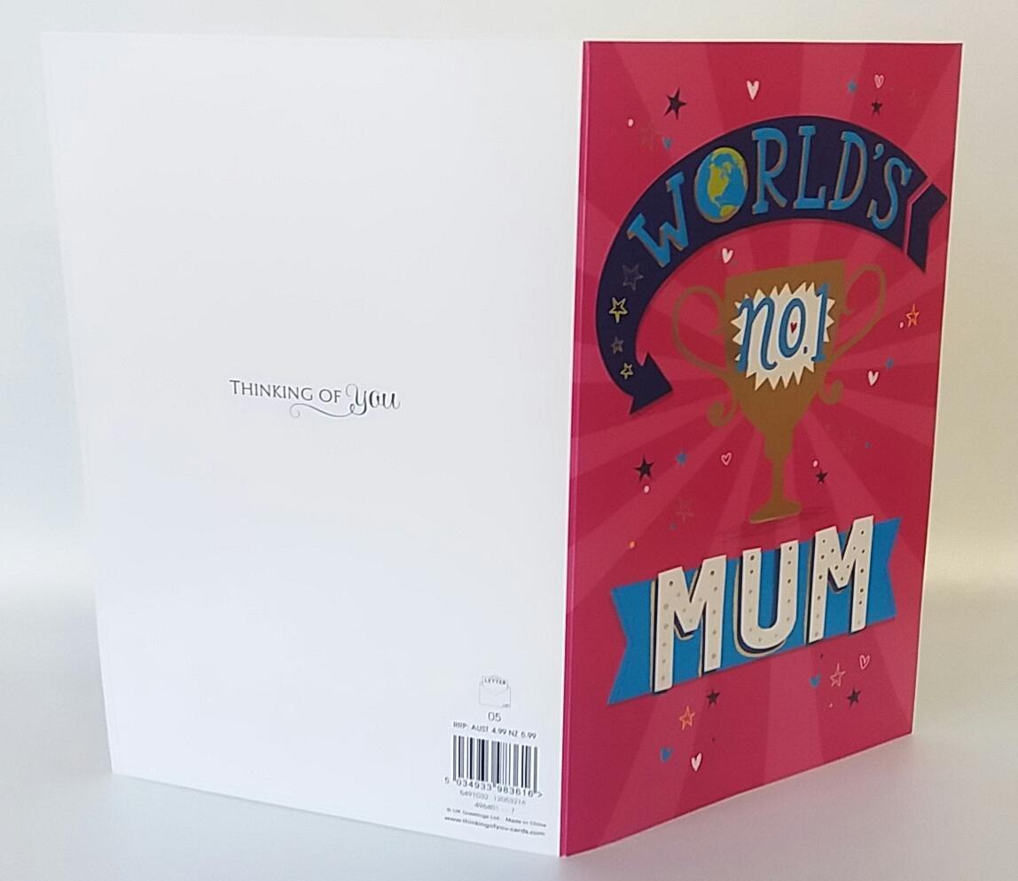 No. 1 Mum Humour Mother's Day Card