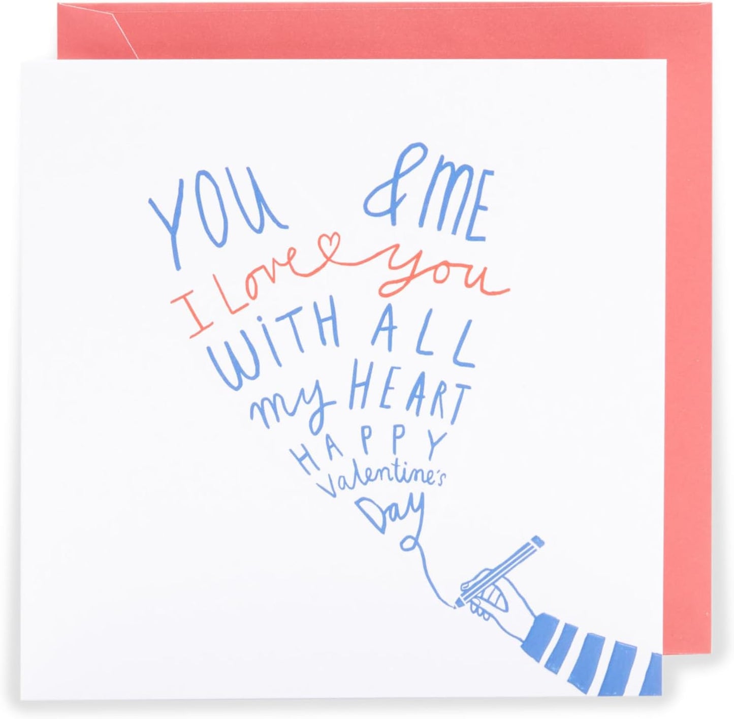 Kindred Love You With all My Heart Note Valentine's Blank Card