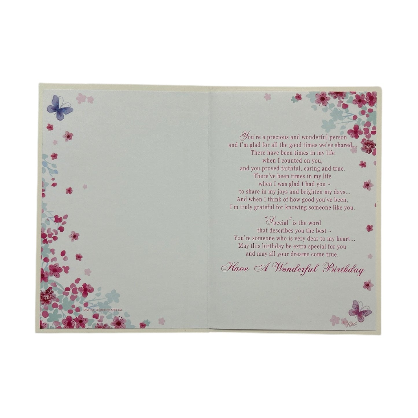 For Someone Special Heartfelt Wishes Sentimental Birthday Card