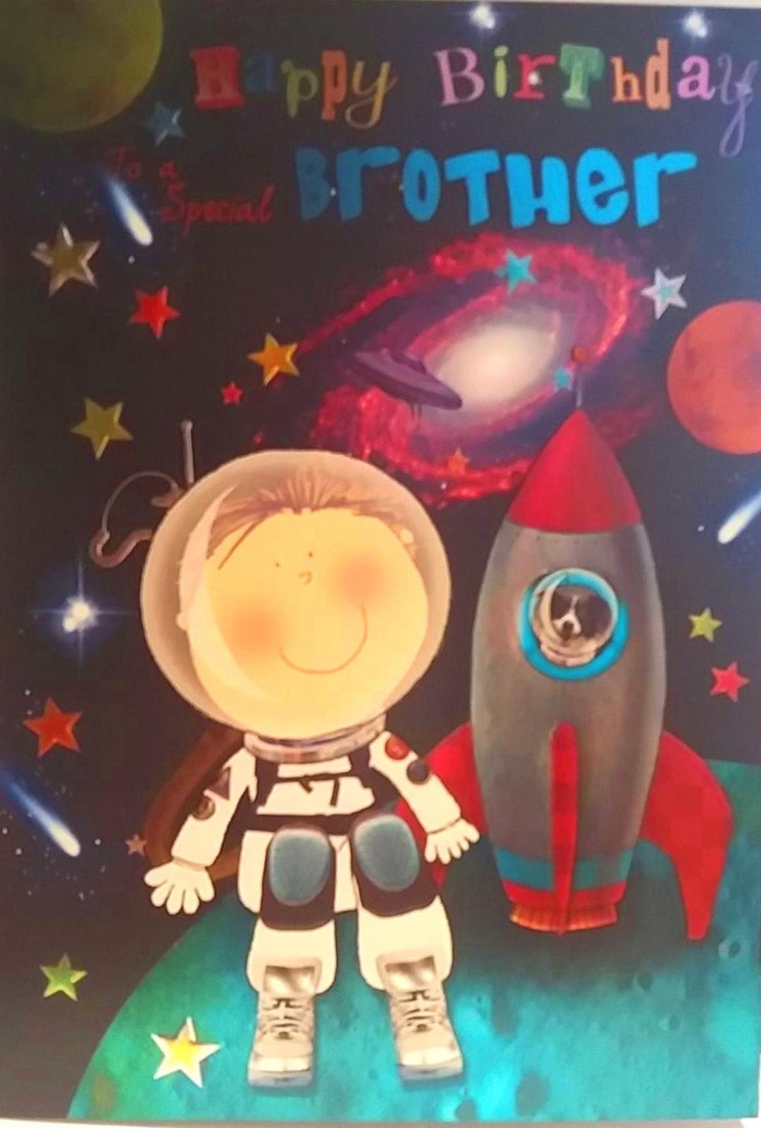 Brother Male Juvenile Card To A Special Brother Boy Greeting Card