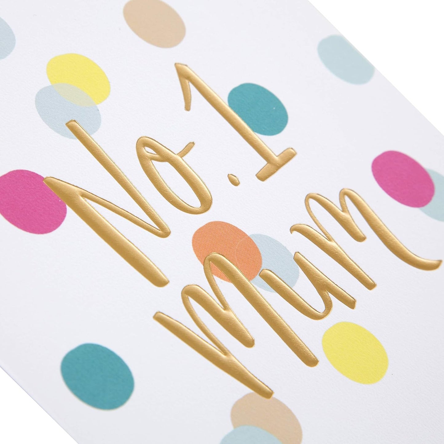 No.1 Mum Foil Finished Blank Mother's Day Card