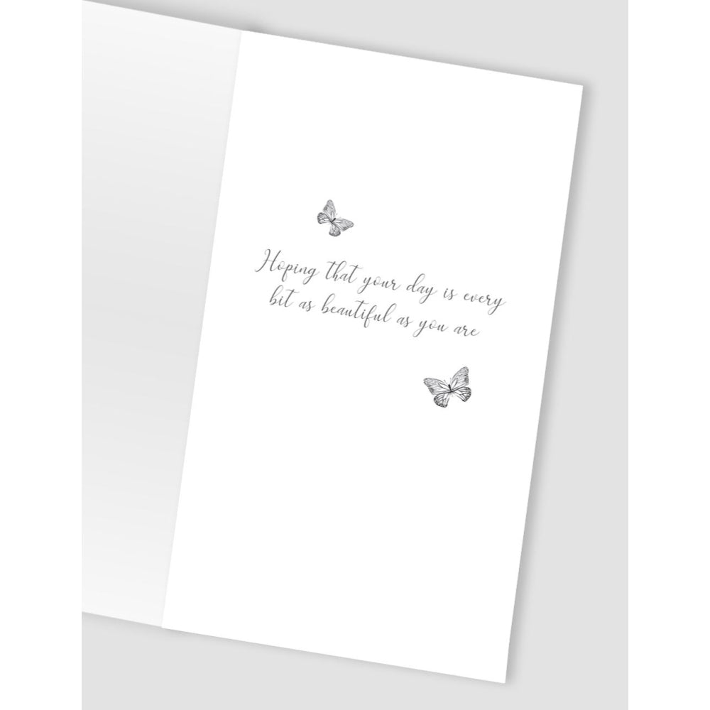 Beautiful Mum Butterfly Blooms! Mother's Day Hand-Finished Card