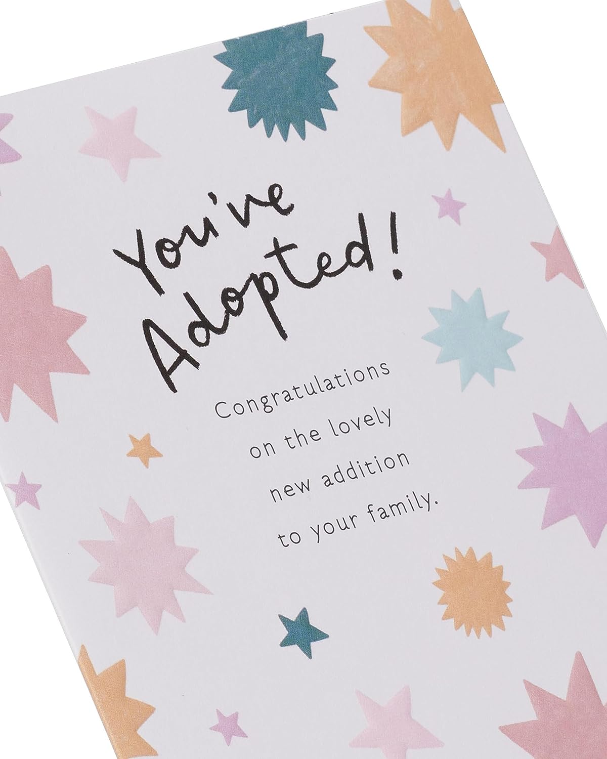 Bright Pattern Design Adoption Congratulations Card