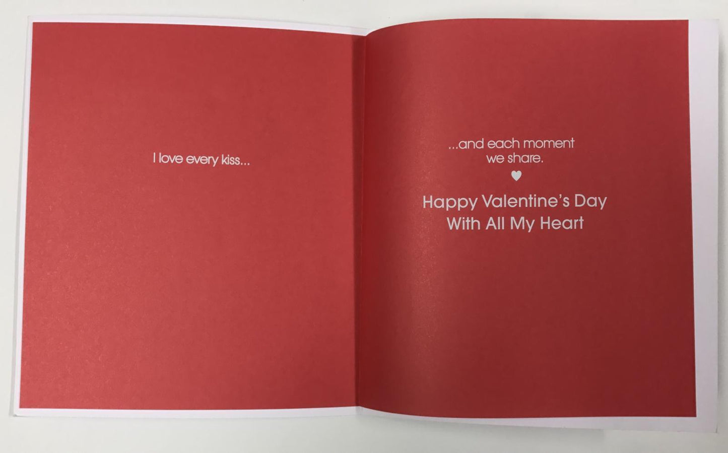 For Wife Kissing Kitten and Puppy Design Valentine's Card