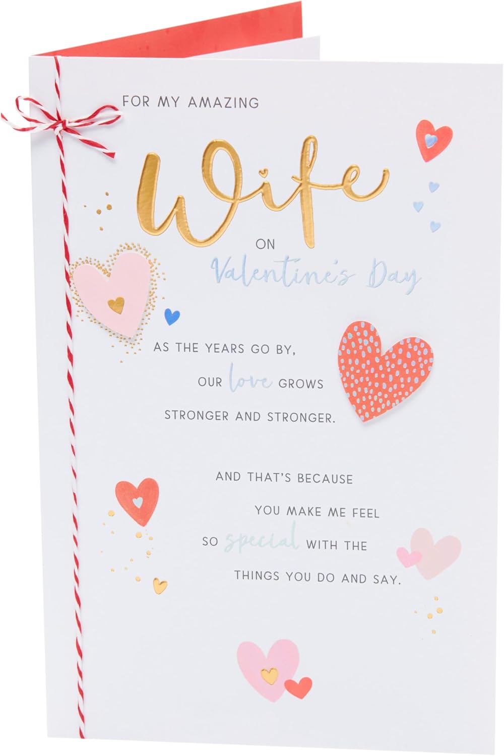 Sentimental Design Wife Valentine's Day Card