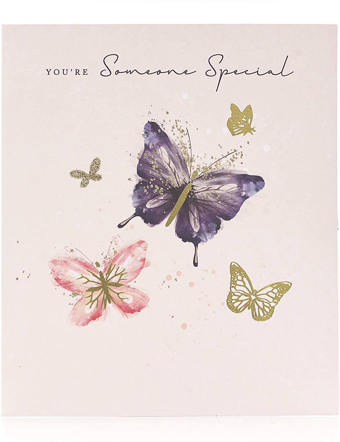 Someone Special Butterflies Gold Finished Mother's Day Card