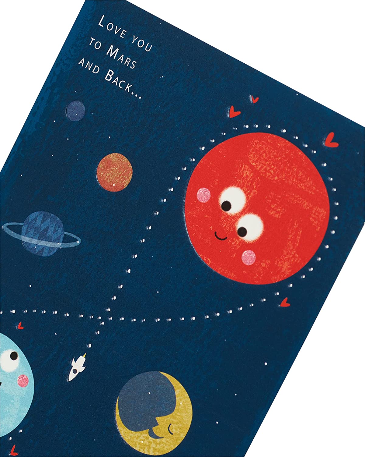 Love You to The Moon and Back Valentine's Day Card