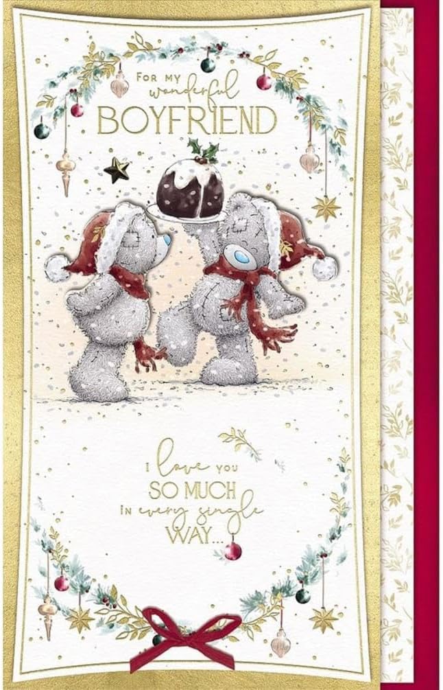 Wonderful Boyfriend Handmade Christmas Card