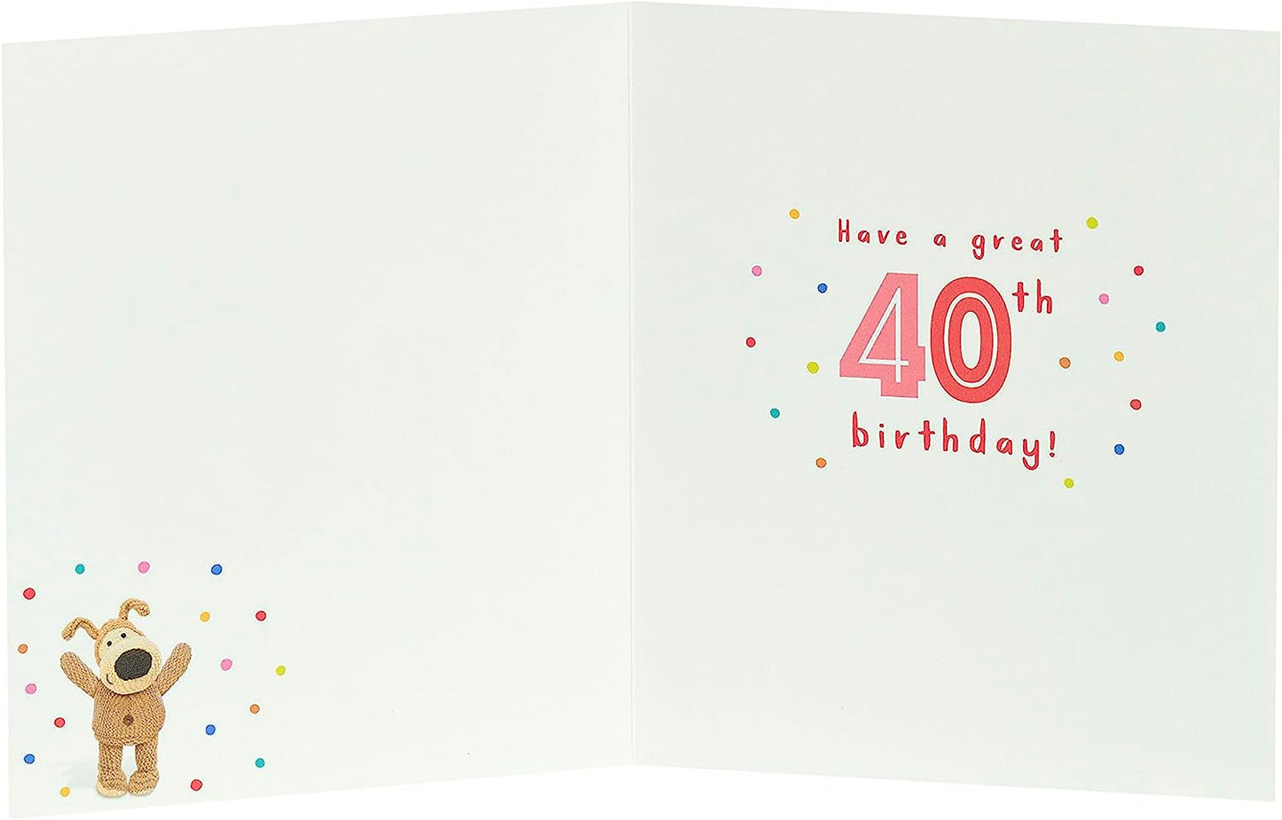 Boofle Cute Design 40th Birthday Card