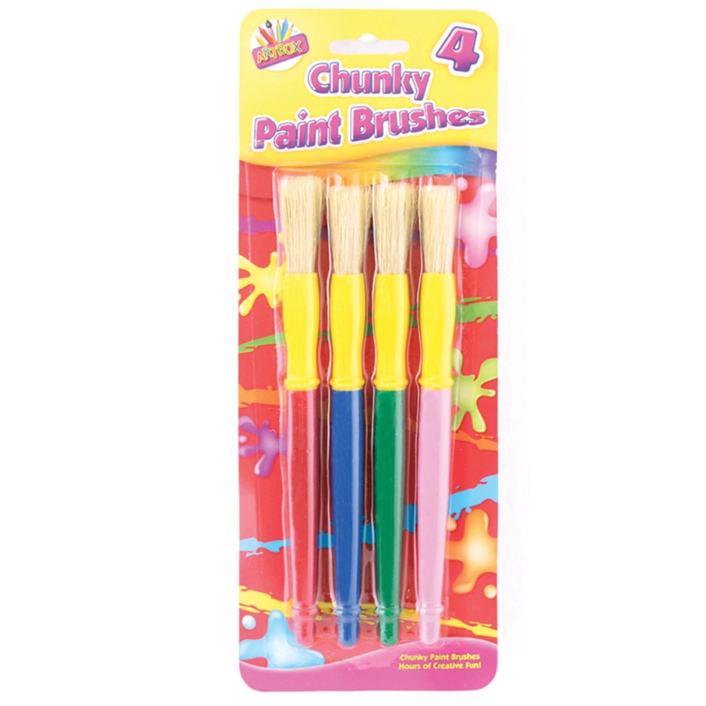 Artbox Chunky Plastic Handle Brush (Pack of 4)