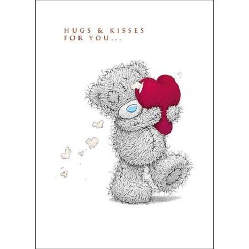 Hugs & Kisses Me to You Bear Valentine's Day Card