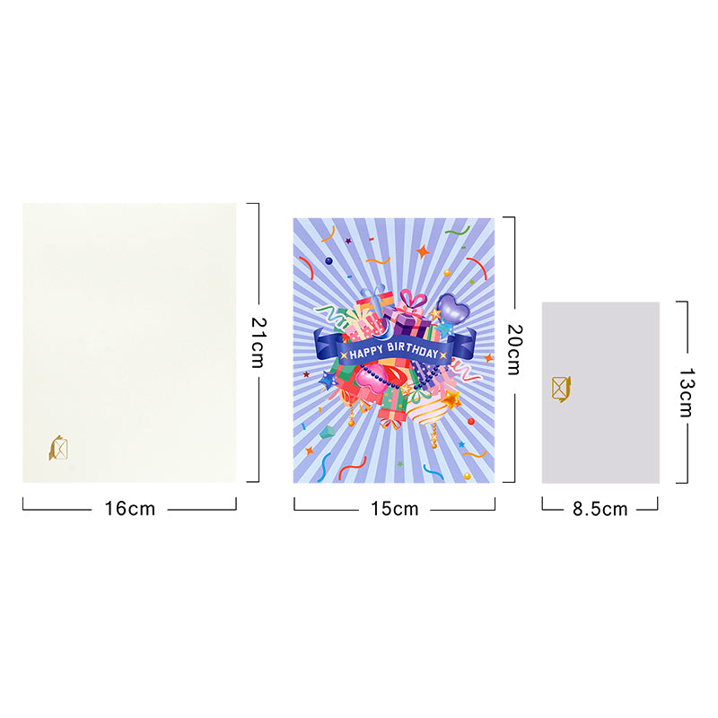 Balloons & Bliss 3D Birthday Pop Up Card