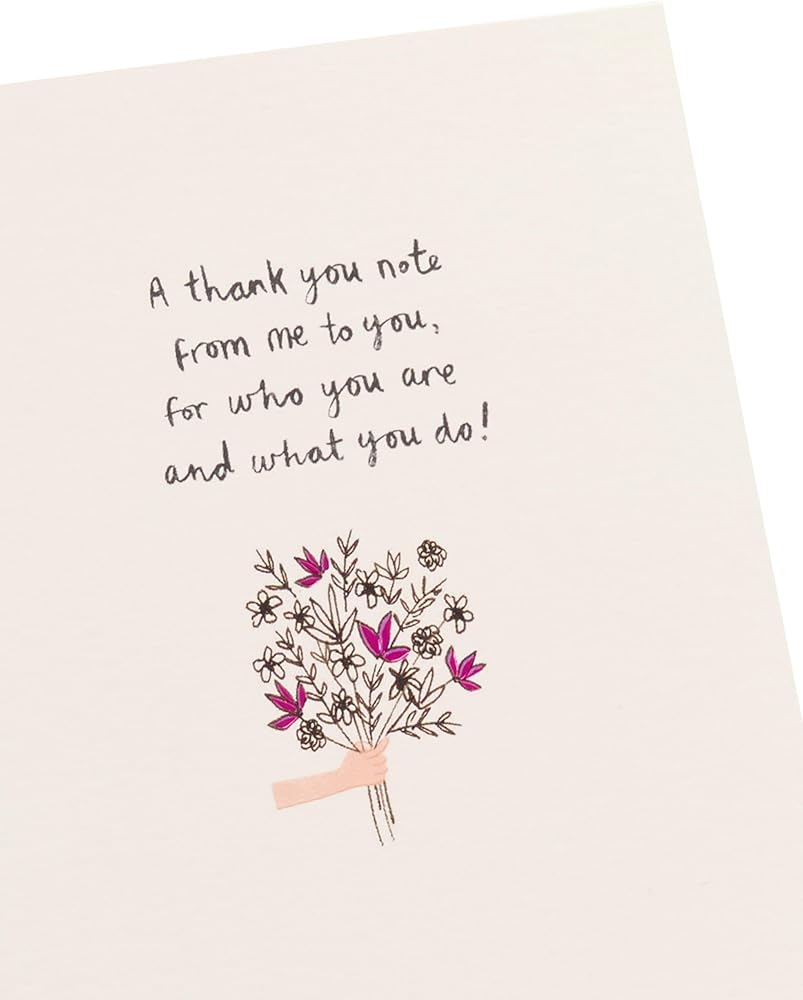 Bouquet of Wild Flowers Design Thank You Card