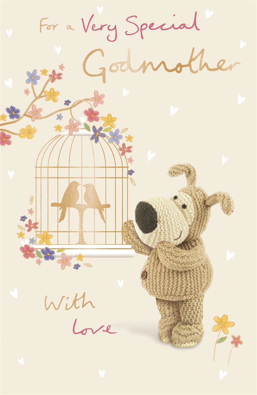Boofle With Cage Godmother Mother's Day Card